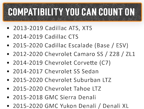M&P USA GM MagneRide Shock & Ride Height Bypass/Delete Kit Compatible with 2013-2019 (Z95) Cadillac,Chevrolet & GMC