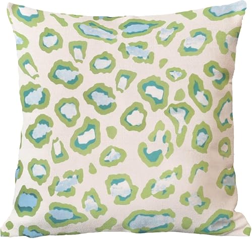 Vista 345 de ArogGeld Chinoiserie - Fundas de almohada escénicas asiáticas, estilo asiático, funda de almohada azul y verde Kelly, funda de cojín para decoración