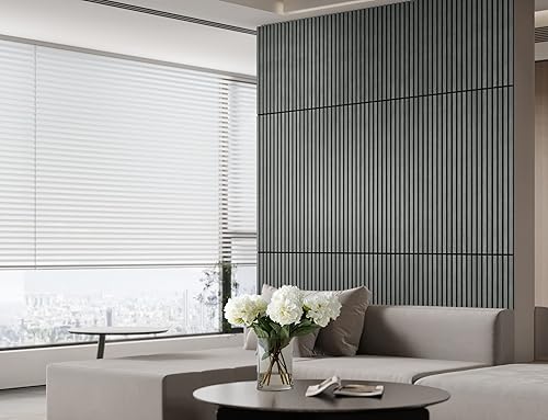 Miniatura 3 de Woody Walls Paneles de pared de madera acústica para decoración de pared interior juego de 2 paneles de madera sin costuras para paredes pared de