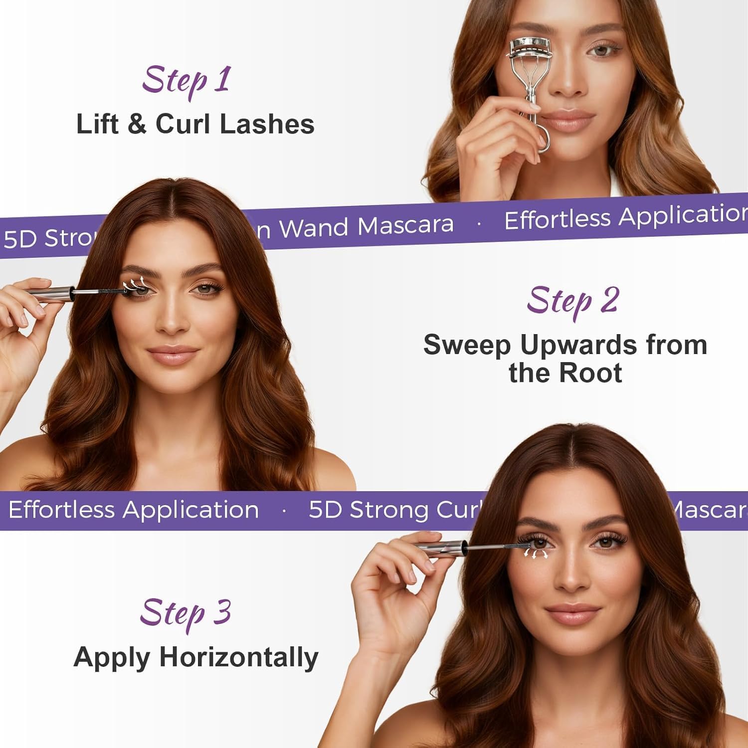 Iron Wand Mascara, 5D Curling Eyelash Iron Mascara with Washable Metal Wands, Waterproof Mascaras Black Volume and Length, Long-lasting Smudge Proof Mascaras for Lengthening Volumizing Eyelashes (1) - Image 5