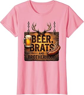 Beer Brats and Brotherhood Men's Graphic Design T-Shirt