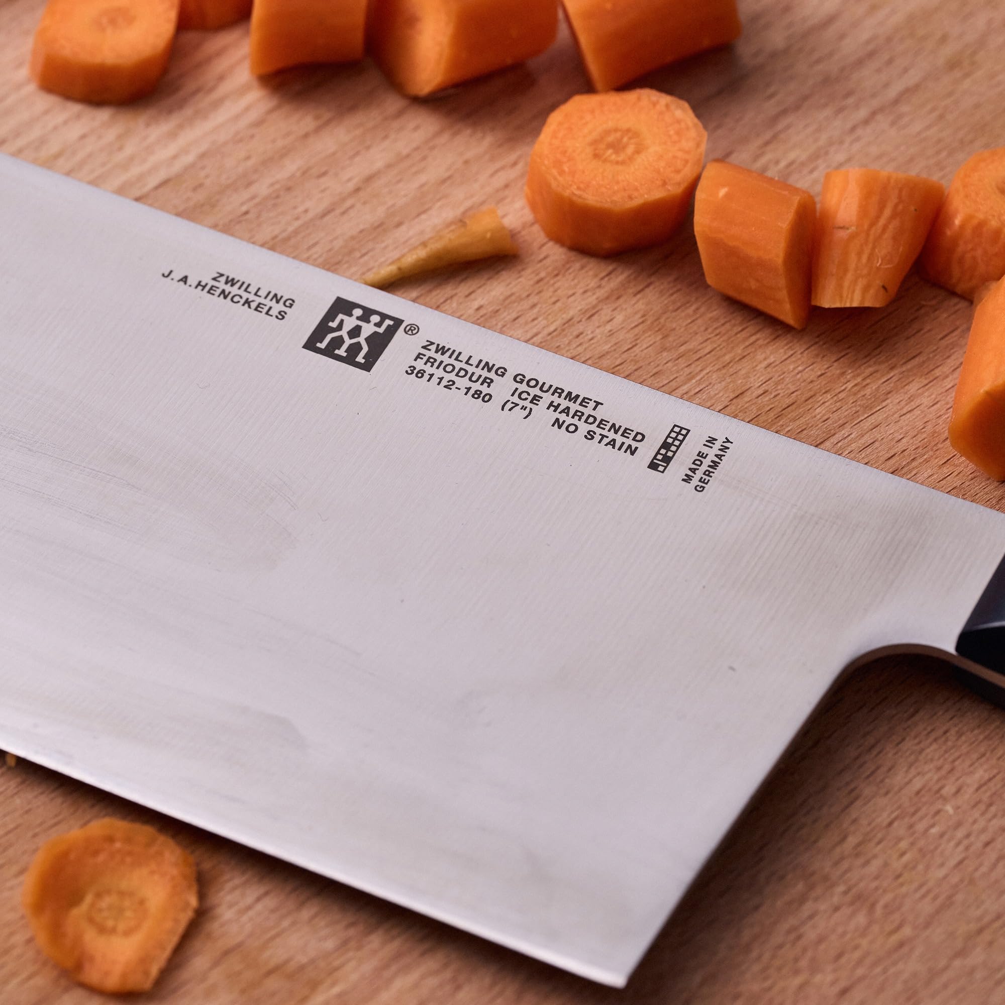 Zwilling J.A. Henckels Zwilling Gourmet 17,8 cm Chinesische Kochmesser/Gemüse Hackmesser, schwarz/Edelstahl
