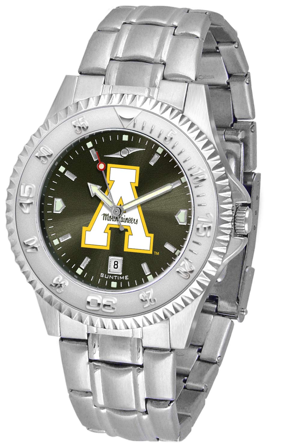 SunTime Men's Competitor 40mm Quartz Watch, 20mm Stainless Steel Strap, Anochrome Dial