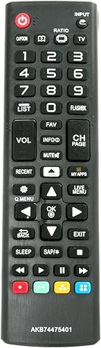 Nuevo reemplazo AKB74475401 TV remoto para LG TV 55UF6450 55UF6790 55UF6800 60UF7300 65LF6350 65UF6450 65UF6490 65UF6790 65UF6800 24LF4820 32LF595B