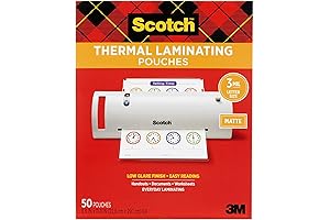 Scotch Matte Thermal Laminating Pouches: A Matte Finish for Protection and Enhanced Clarity