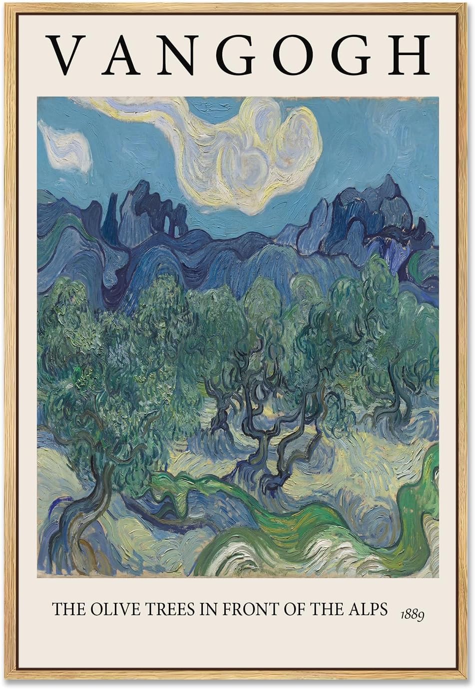 LARAGE Monet Framed Canvas Wall Art,Corner of The Garden at Montgeron Wall Decorations,Nature Landscape Prints for Living Room Bedroom Wall Decor-12x16in