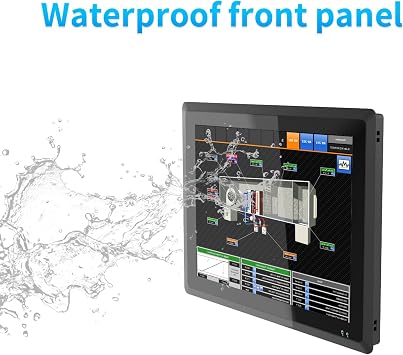 10.4 Industrial Fanless Panel PC, Touch Screen Panel Computer, Power-on Auto-Start, 2LAN, HDMI, 6USB, 2RS485, 4RS232, 8*GPIO (J6412 No RAM No Storage No System)