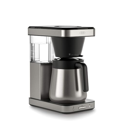 OXO Brew 8-Cup Coffee Maker - Single-Serve, Thermal Carafe, Stainless Steel | SCA Certified Home Brewer, Precise Temperature Control, Rainmaker Shower Head, Brew any amount of coffee from 10 oz to 40 oz