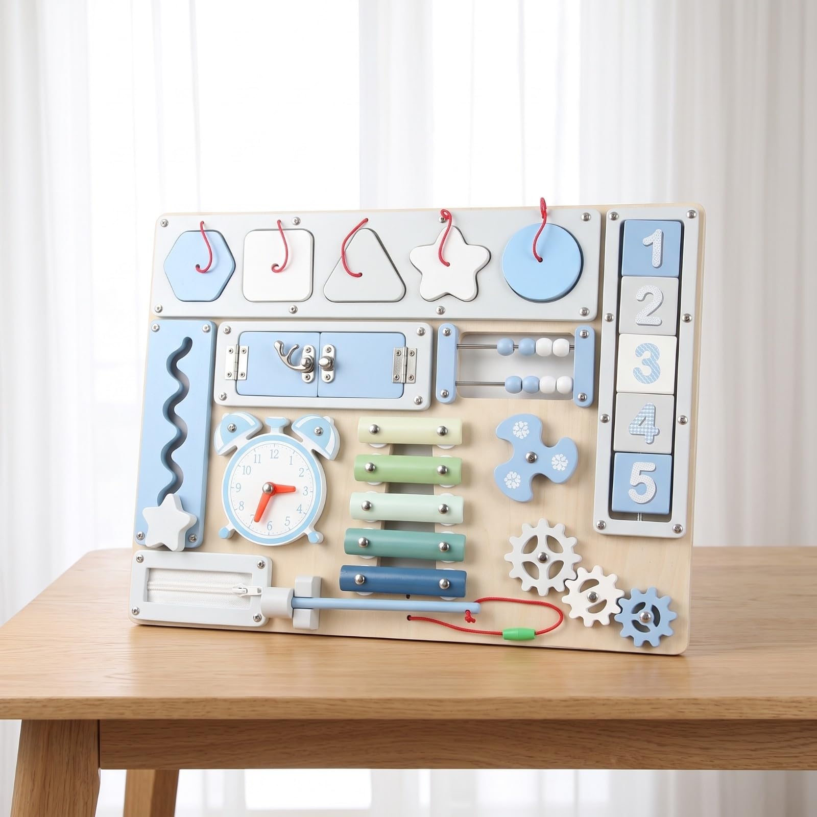 2 Pezzi Busy Board Pedagogico Leggero,