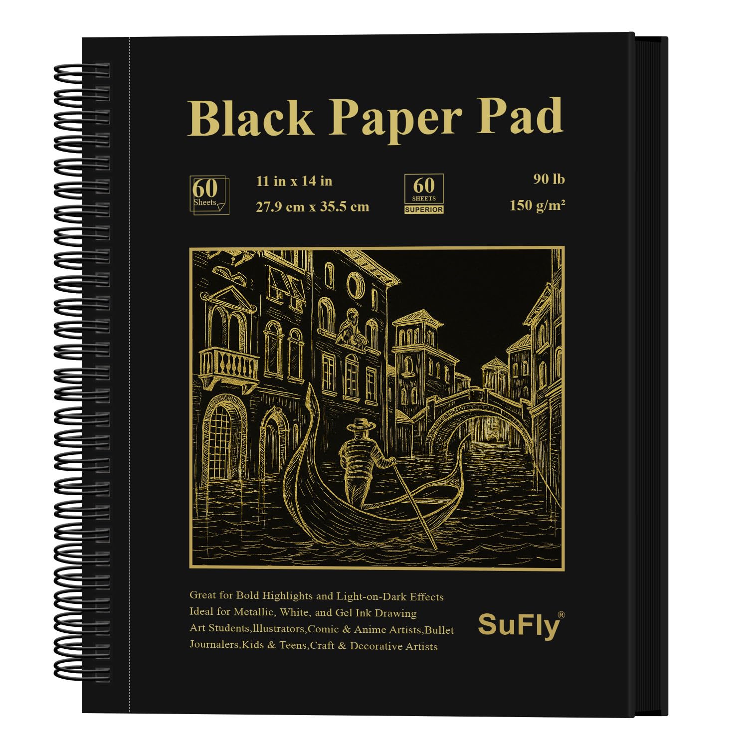 SuFly Sketchbook - 100 Sheets for Artists -11