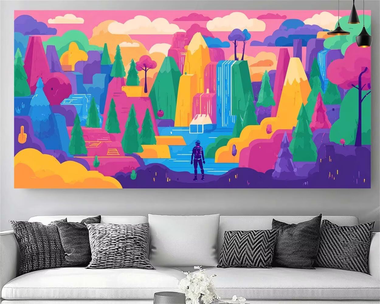 Diamond Painting Grand Format 80x160cm | Strass Cristal Cascade - 8