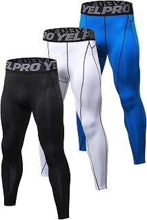 Queerier Men's Compression Pants Running Tights Workout Leggings Athletic Cool Dry Yoga Gym Clothes