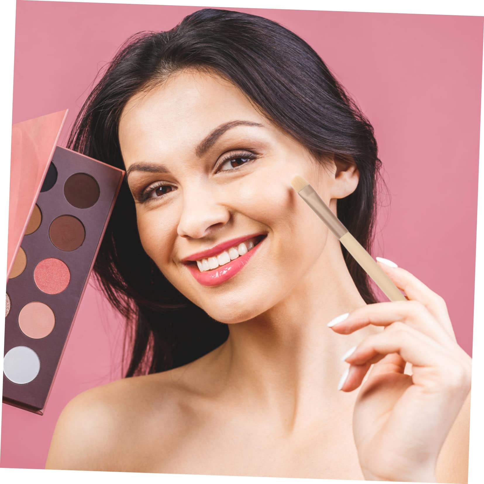Healeved 5sätze Teiliges Make-up-pinselset Mit Holzgriffen Professionelle Kosmetikwerkzeuge Für Blusher Puder Und Concealer Tragbar Und Vielseitig Farbe