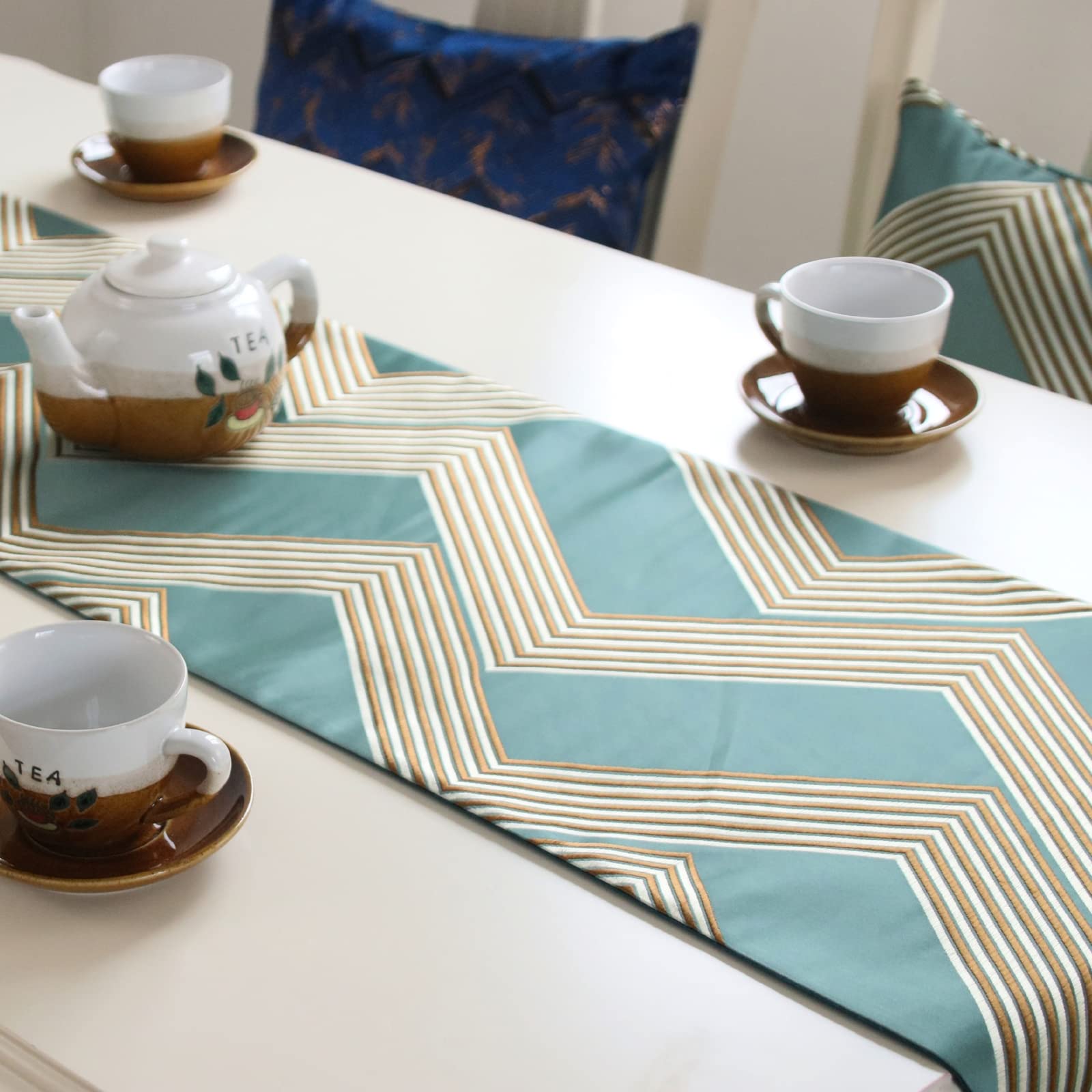 Runner da tavola per sala da pranzo, 33 x 180 cm, perfetto per matrimoni, vacanze, cucina e decorazione della casa per feste
