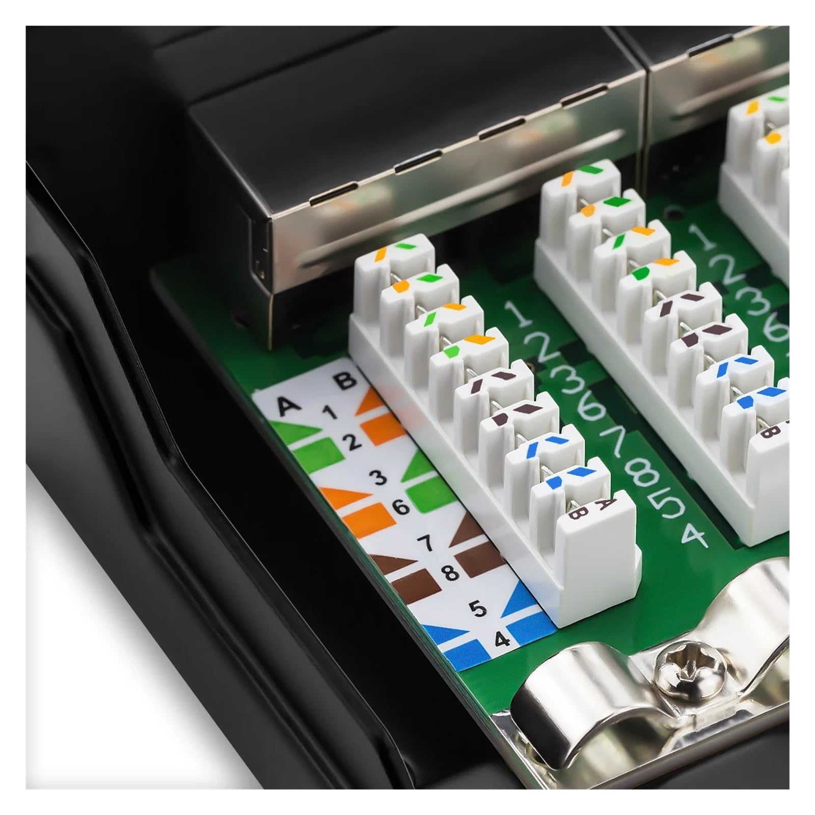 Mini-Desktop-CAT6A-Cat6-Patchpanel mit 8–12 Anschlüssen(Cat 6A 12-Port)
