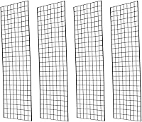 Vista 9 de Paneles de rejilla de grado comercial – Panel de rejilla resistente para cualquier exhibición minorista, 2 pies de ancho x 4 pies de alto, 3 paneles