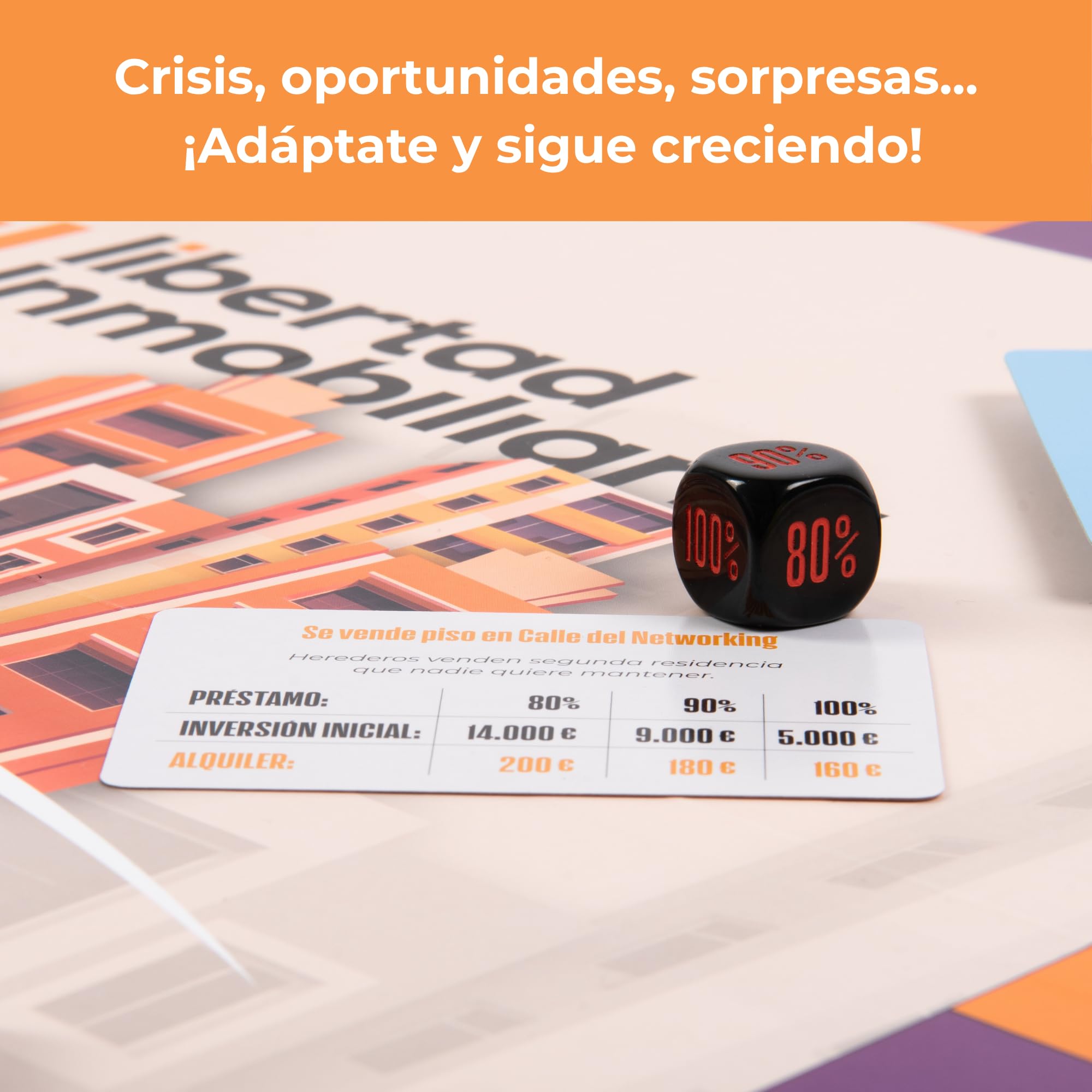 LIBERTAD INMOBILIARIA | Juego de Mesa Educativo | Juegos de Mesa Adulto Aprender a Invertir | Board Games Libertad Financiera Inversión Inmuebles | Juego de Mesa Adulto y Niños +14 años | Carlos Galan