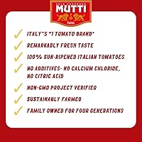 Vista 13 de Mutti Puré de tomate (Passata), 24.5 onzas Paquete de 6 Marca de tomates #1 de Italia Sabor fresco para cocinar Tomates enlatados Apto