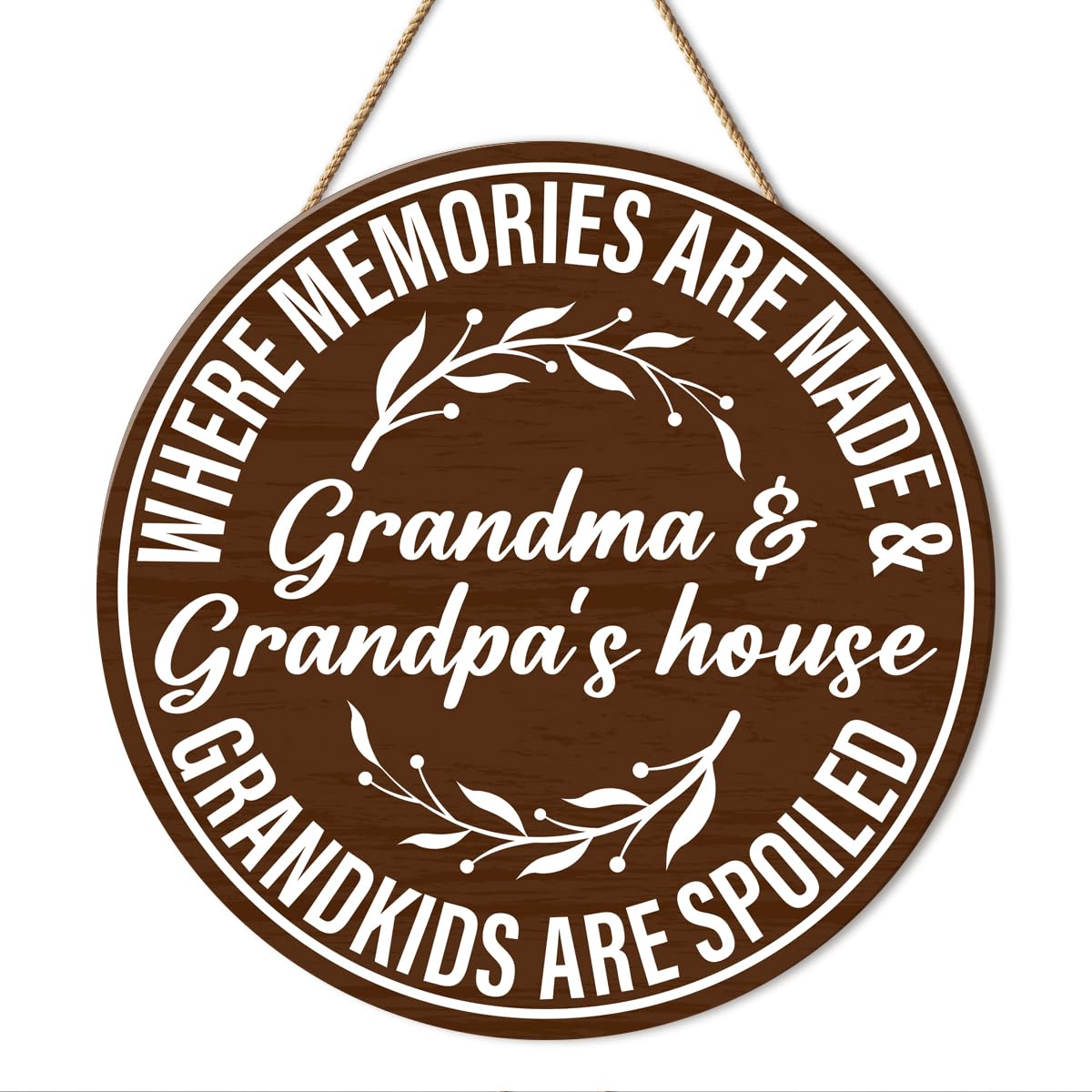Grandma and Grandpa House Decor Sign for Front Door Porch, Welcome Hanging Sign Decor, Father’s Mother’s Day Christmas Birthday Gift for Grandma Nana Grandpa Papa Grandparents Grandma and Grandpa House Decor Sign for Front Door Porch, Welcome Hanging Sign Decor, Father’s Mother’s Day Christmas Birthday Gift for Grandma Nana Grandpa Papa Grandparents
