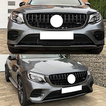 Amazon | シャイニーブラック フロントグリルグリル メルセデスベンツ