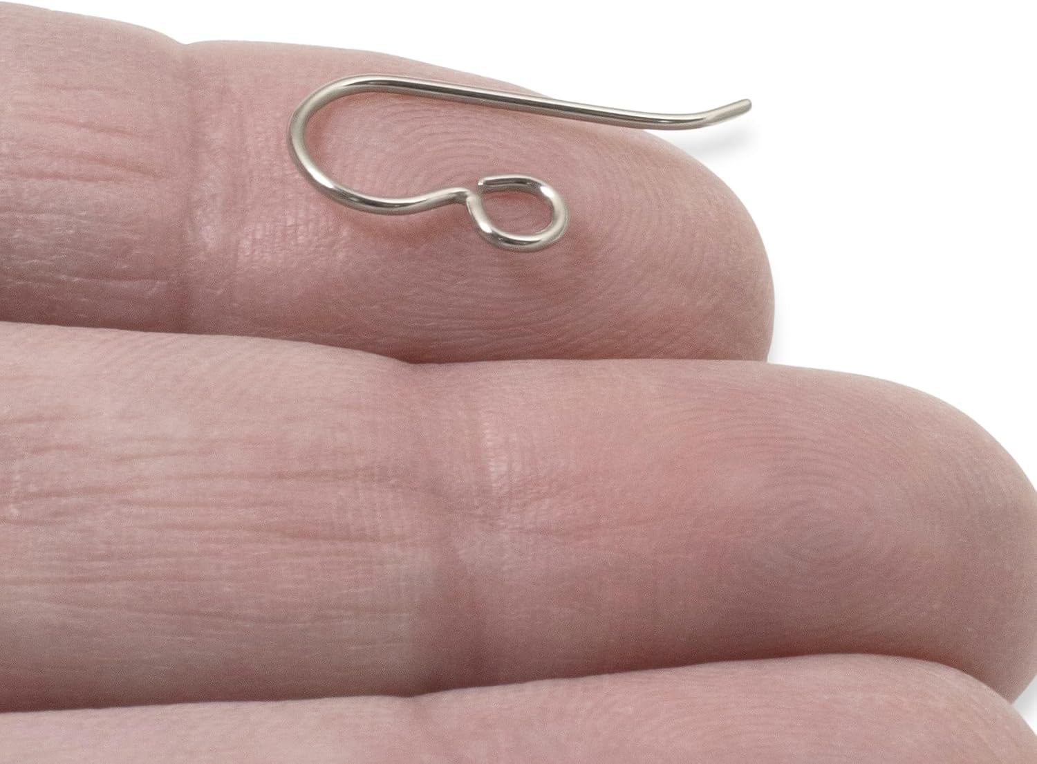 50-Pack Gray Niobium Ear Wires, Professional Jewelry Supply, Hypoallergenic, Steel Gray USA Made, Jewelry Making Supplies