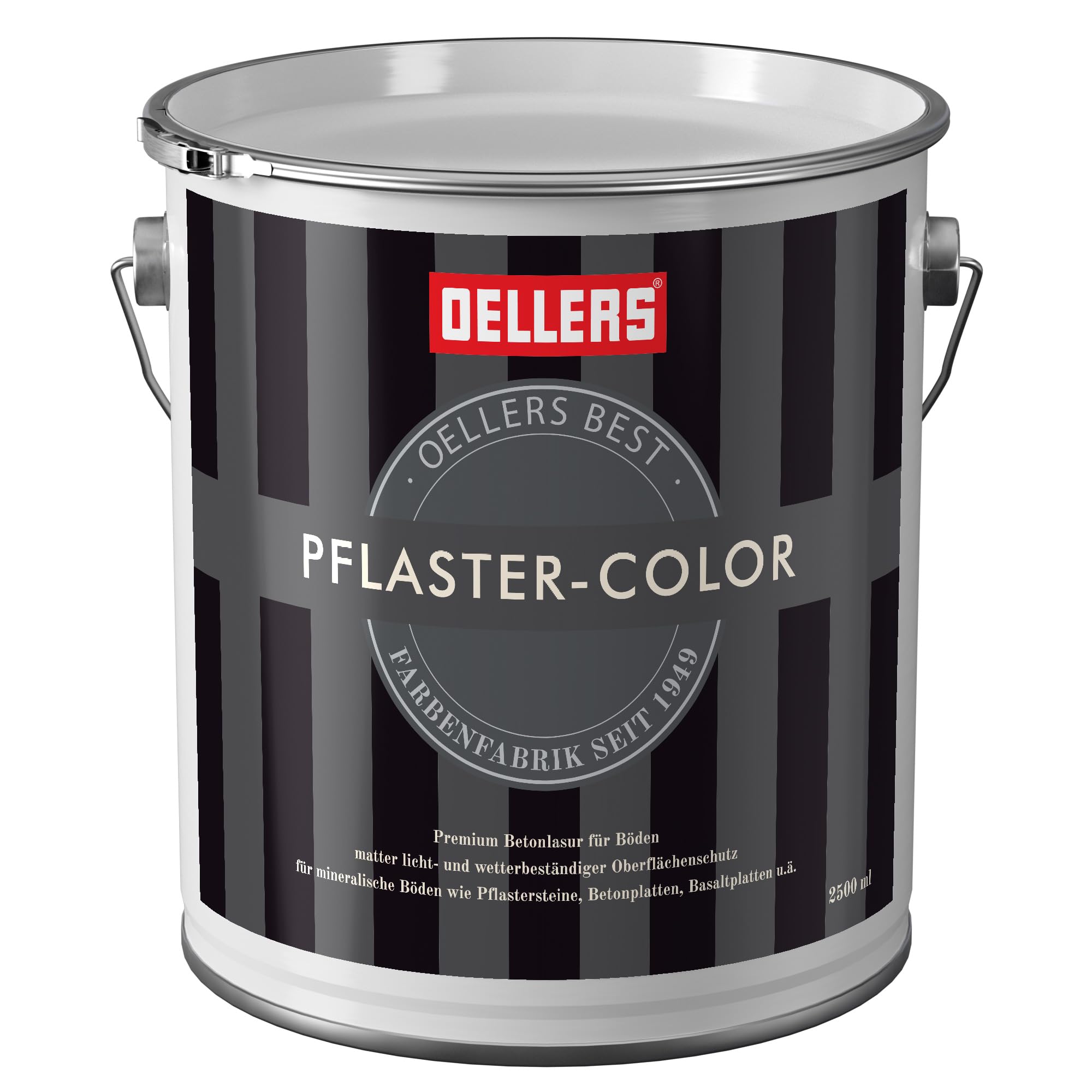 OELLERS Pflaster Color, 2,5 l - Schiefergrau, Lasur für Beton & Pflaster