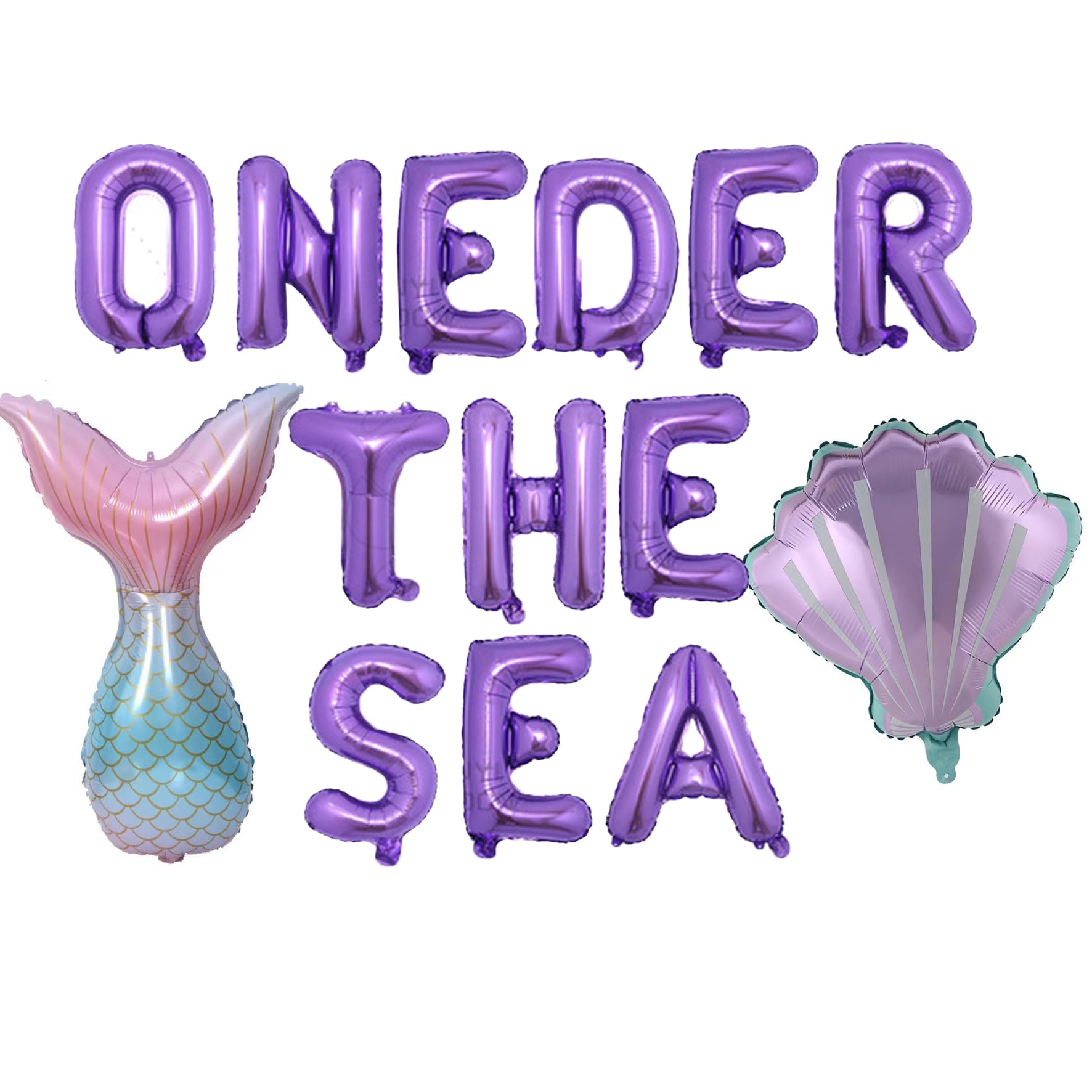 hanviync Oneder The Sea Party Decorations,Ocean 1st Themed Party Decorations,Under The Sea Party Decorations,Mermaid 1st Birthday Party