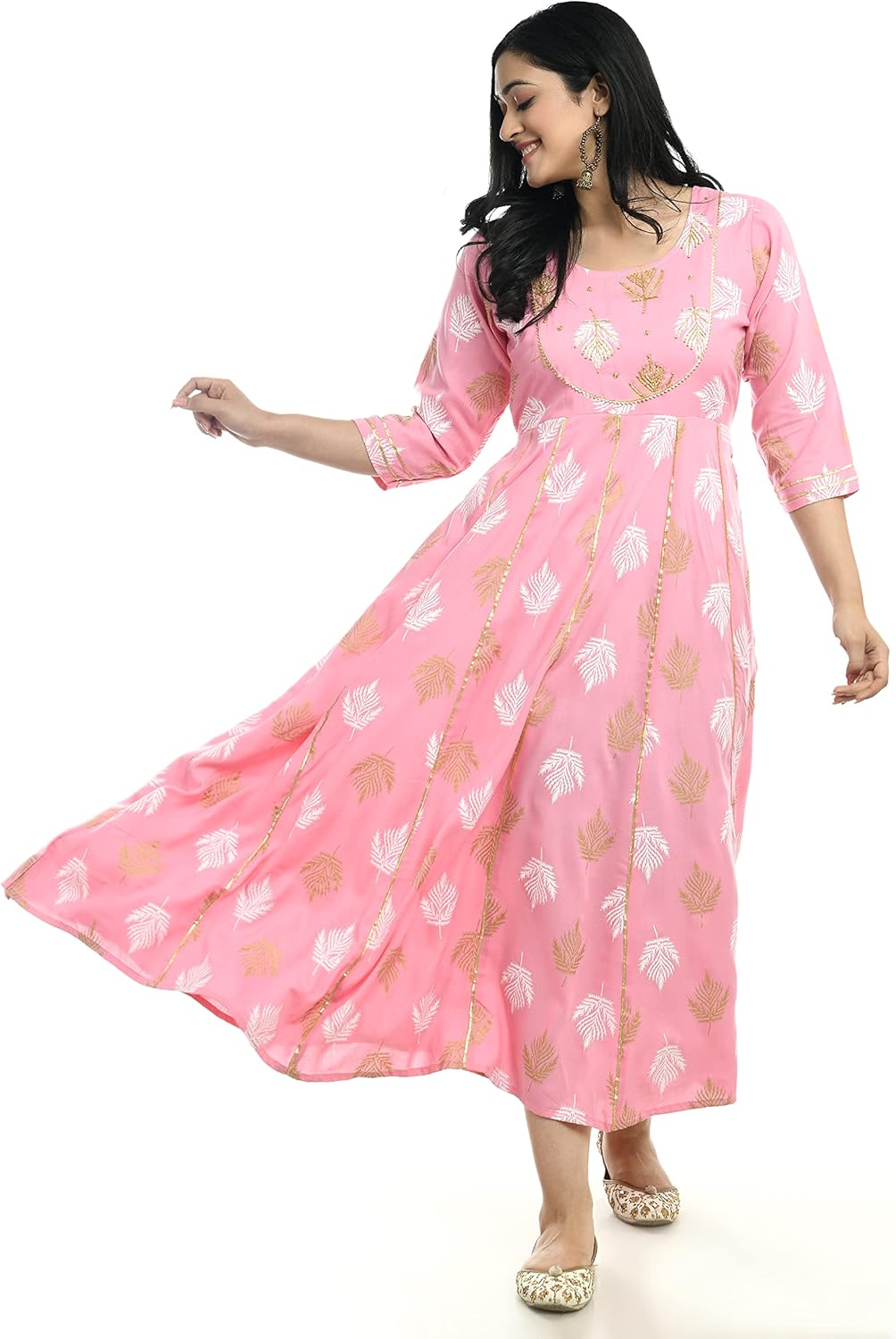 AnjuShree Choice Women Indian Party wear Rayon Kurti | ORDER 1 SIZE BIGGER - Image 2