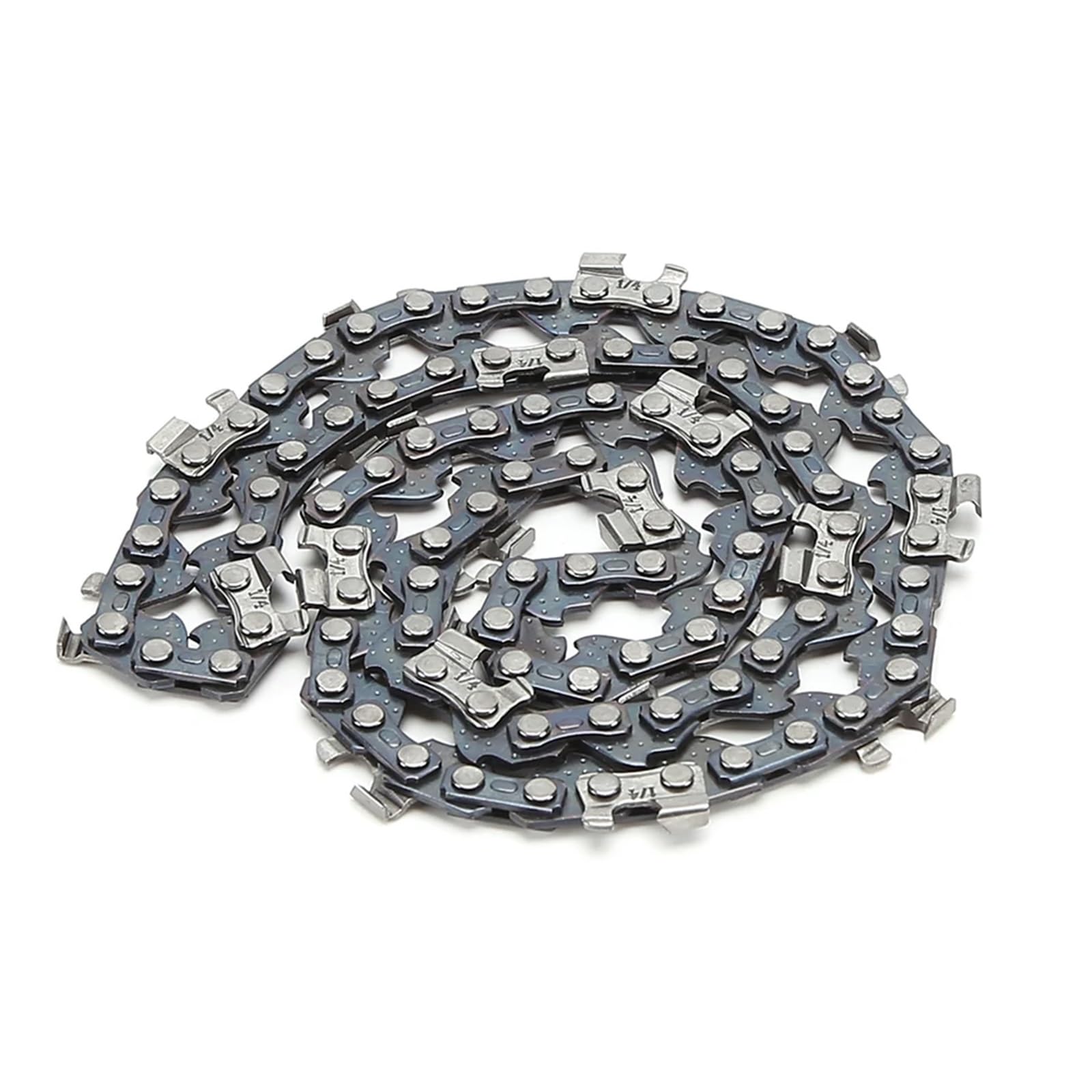Cadena de motosierra Metal 12 pulgadas, 22 dientes, 45 eslabones transmisión, repuestos sierra, cuchillas acero 3/8 pulgadas para corte Cadena de corte de madera(5pcs)