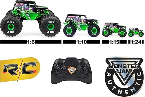 Miniatura 9 de Monster Jam, Camión monstruo oficial de El Toro Loco con control remoto para niños y niñas, escala 1:24, 2.4 GHz, juguetes para niños a partir de 4