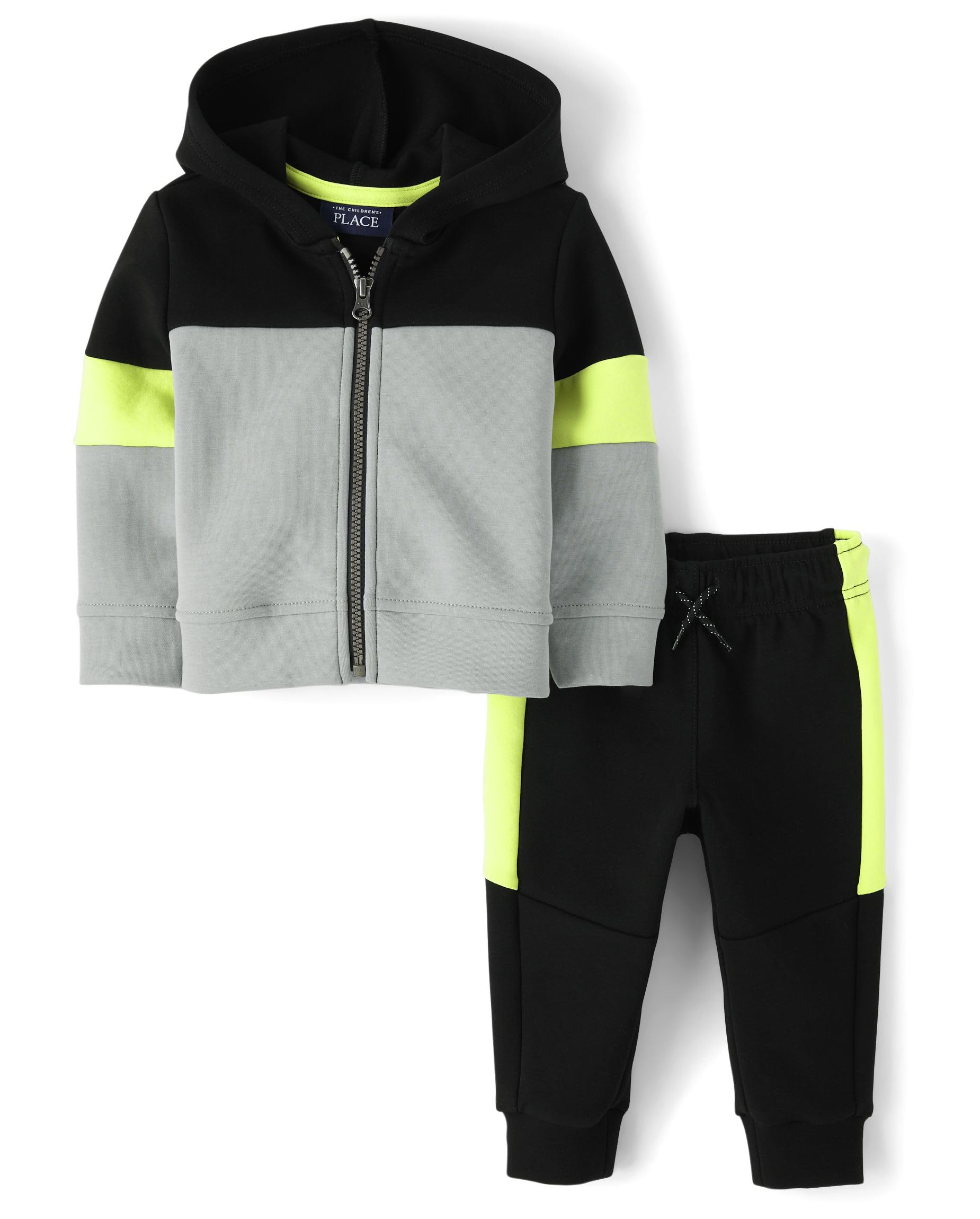 The Childrens Place Baby Boys And Toddler Sweatshirt and Sweatpant 2 Piece Outfit