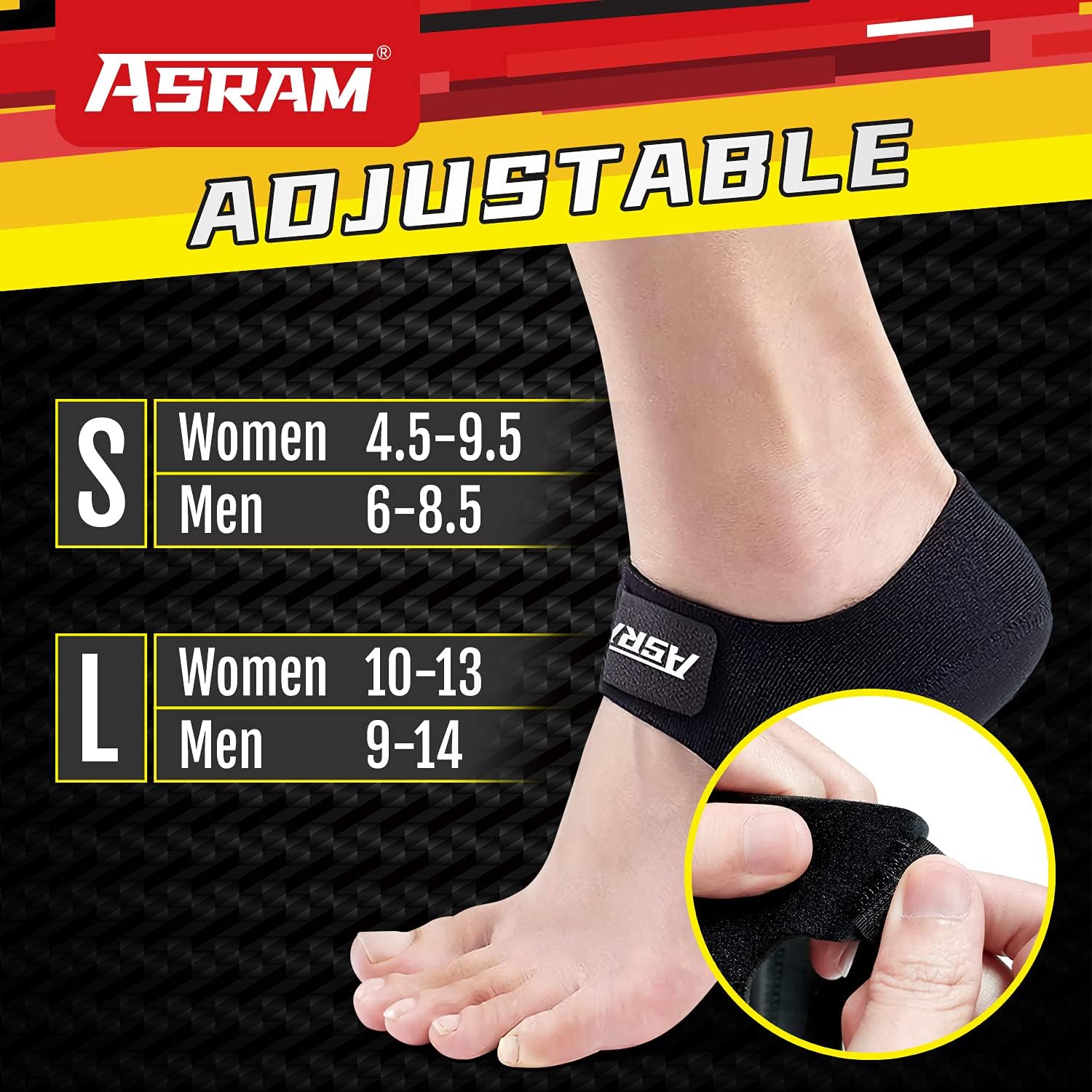 Adjustable Heel Protectors,Heel Sleeve Inserts,Heel Cups for Plantar Fasciitis, Heel Cushion for Achilles Tendonitis Bone Spur Aching Feet Relieve Heel Pain.(Women4.5-9.5/Men6-8.5) : Health & Household