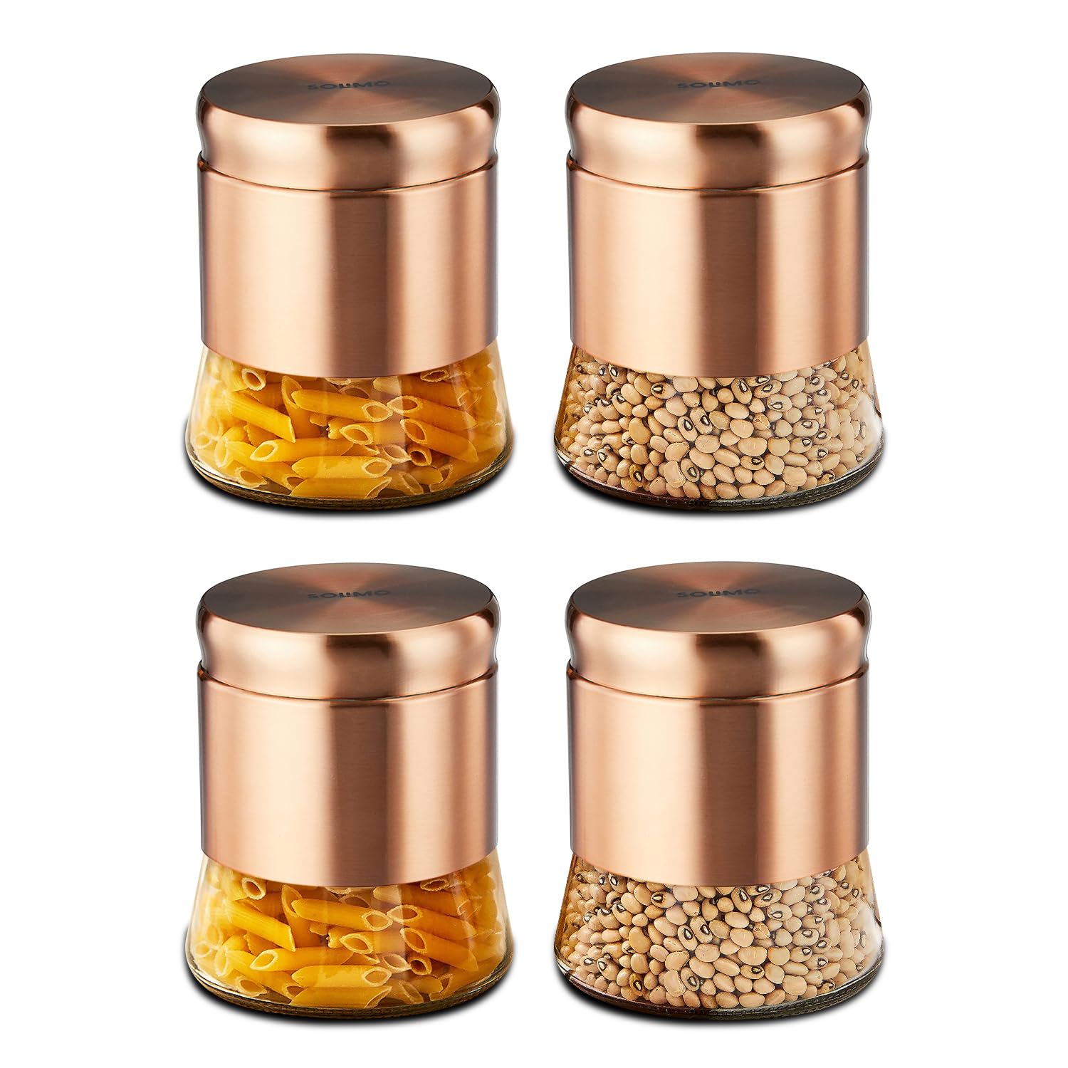See full amazon price history chart for Amazon Brand - Solimo Rose Gold Bell Bottom Glass Jar | Multipurpose Kitchen Organizer with See-Through Window | 880 ml Set of 4 Amazon Brand - Solimo Rose Gold Bell Bottom Glass Jar | Multipurpose Kitchen Organizer with See-Through Window | 880 ml Set of 4 (B0BSXFKFJD) Amazon Price History, Amazon Price Tracker