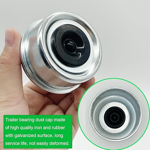 Miniatura 4 de Tapón de grasa para eje de remolque, 4 unidades, tapa de grasa para eje de remolque, tapa de polvo de eje de remolque de 2.72 pulgadas, tapa de