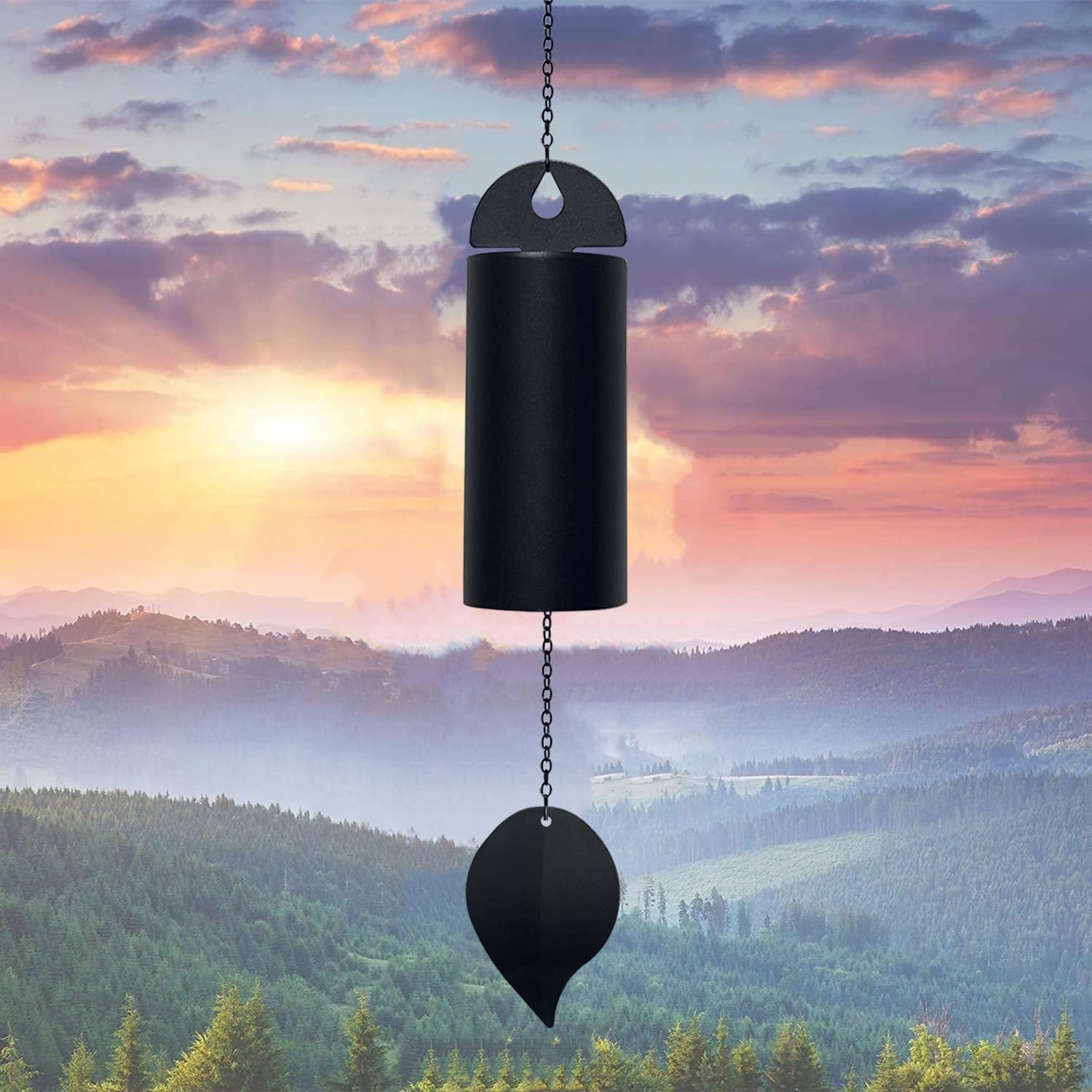 Deep Resonance Serenity Bell Large Wind Chimes for Outside Deep Tone 30 Inch Memorial Wind Chimes for Loss of Loved One Sympathy Gift Home Decoration Outdoor Garden Patio