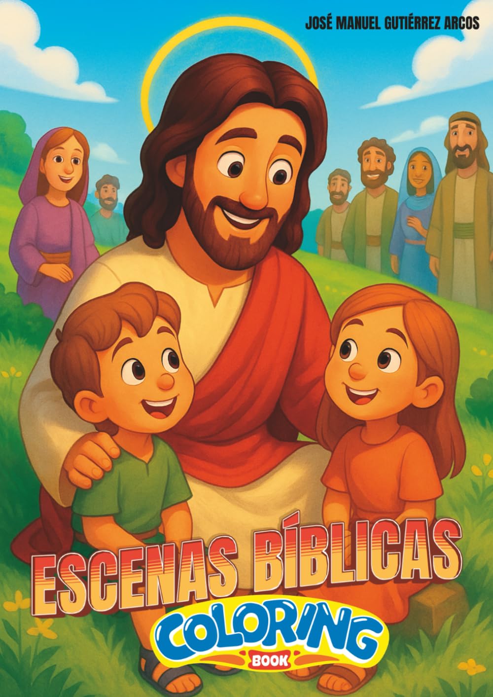 ESCENAS BÍBLICAS: COLORING BOOK (Escenas bíblicas para colorear)