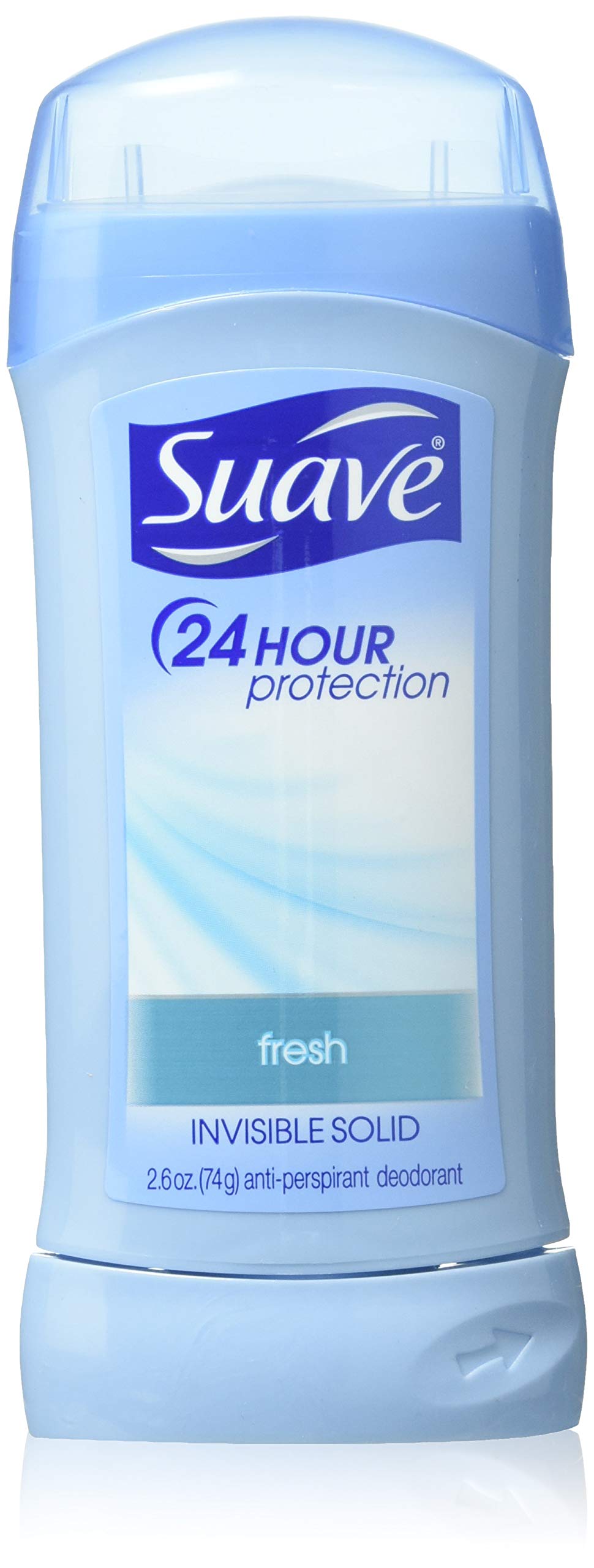 Suave 24 Hour Protection Deodorant, Invisible Solid, Fresh 2.6 oz (6 Pack)