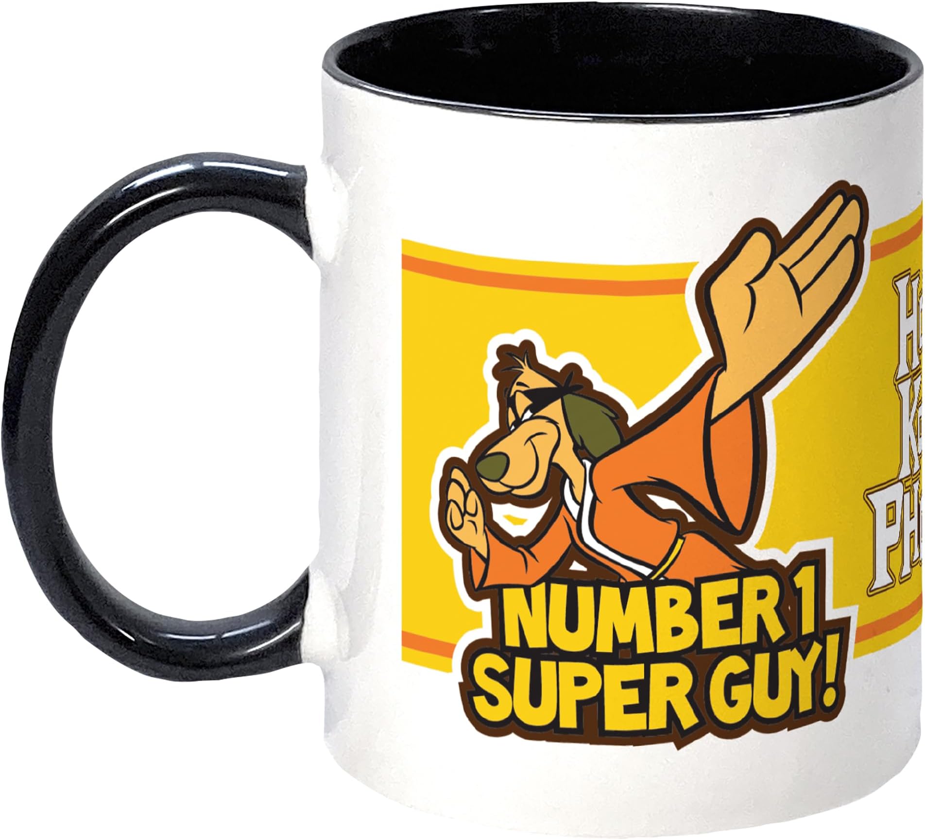 WG RetroHong Kong Phooey Mug, Number 1 Super Guy! Ceramic, 250ml