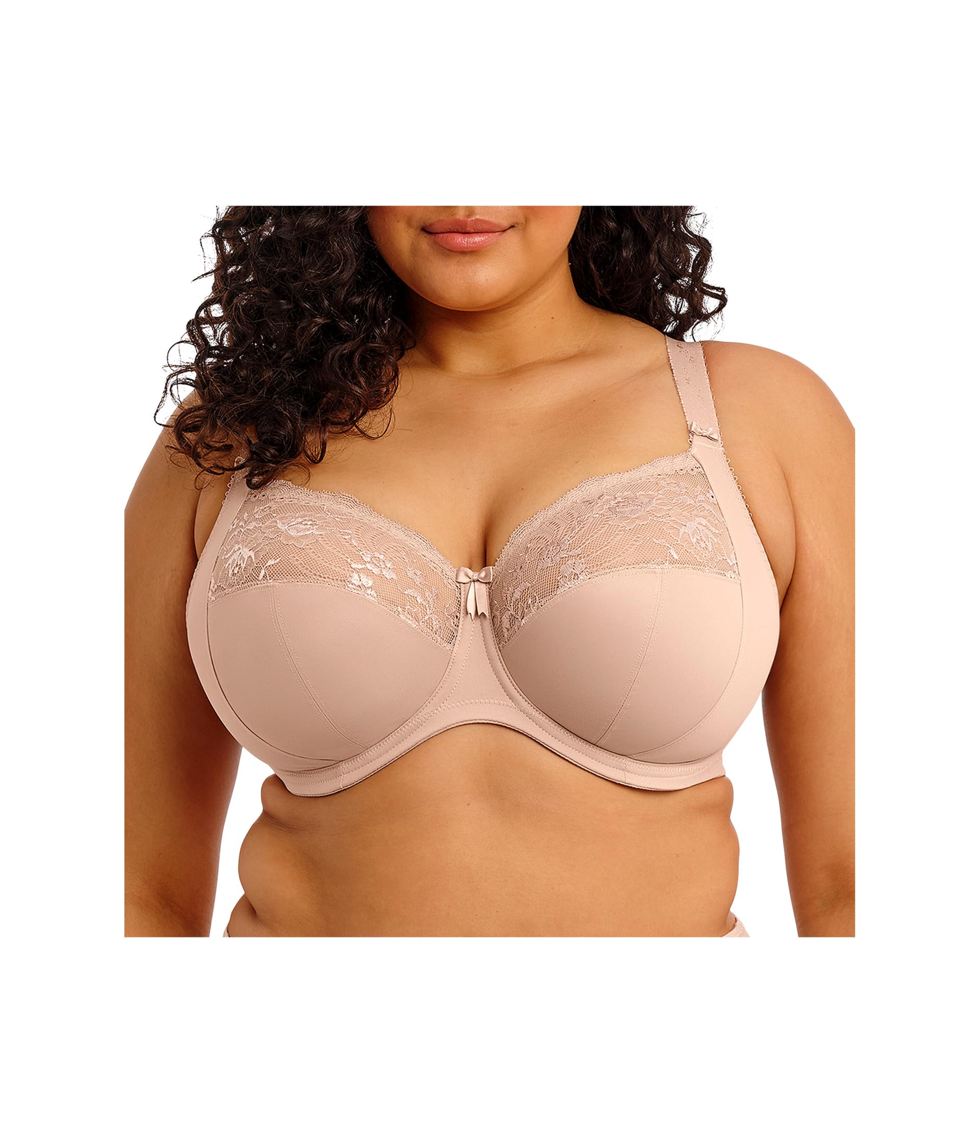 Elomi Women's Sahara Morgan Underwire Banded Stretch Lace Full Coverage Bra, 42 Ff Uk