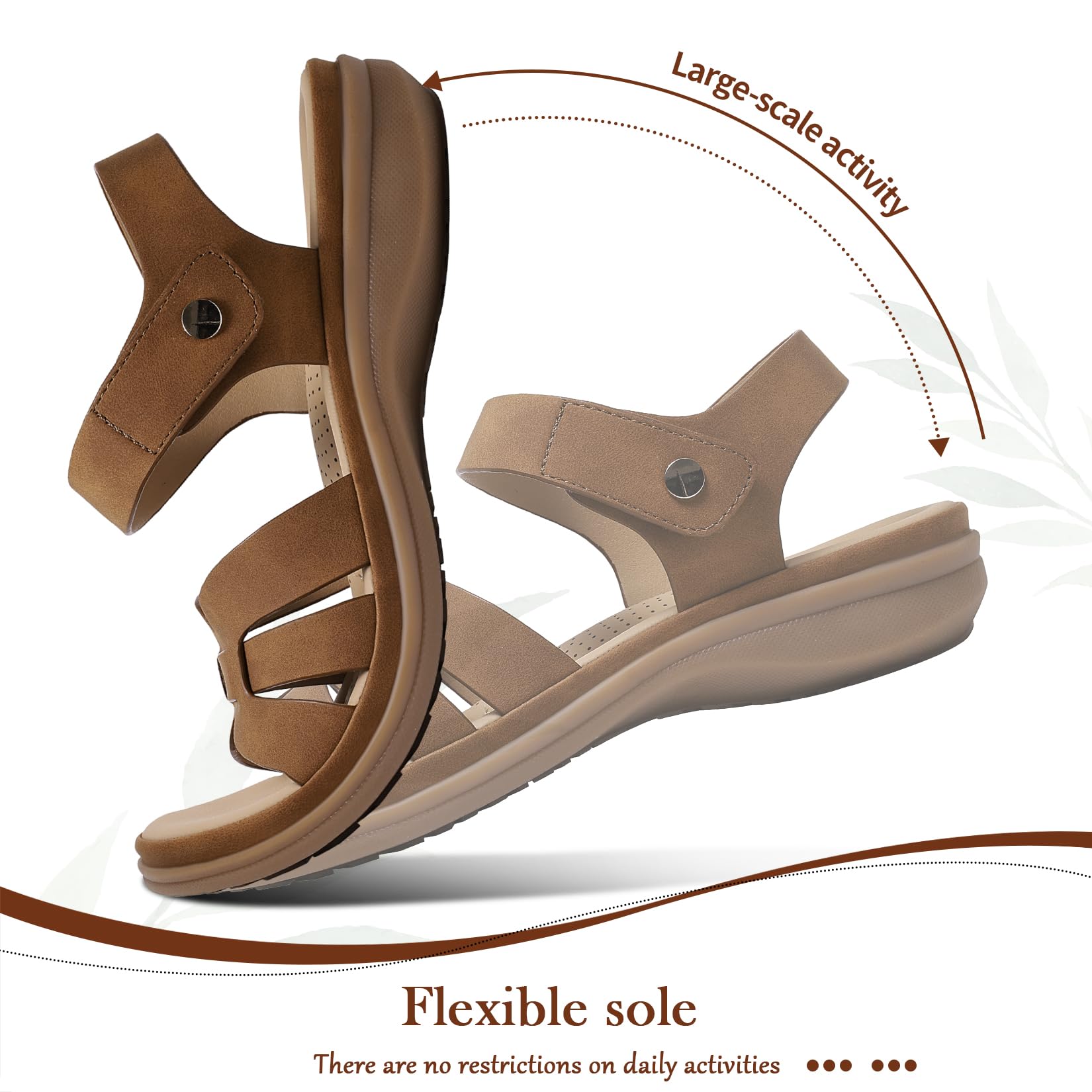 Littleplum Sandalias para mujer, verano, ocio, planas, cómodas, de verano