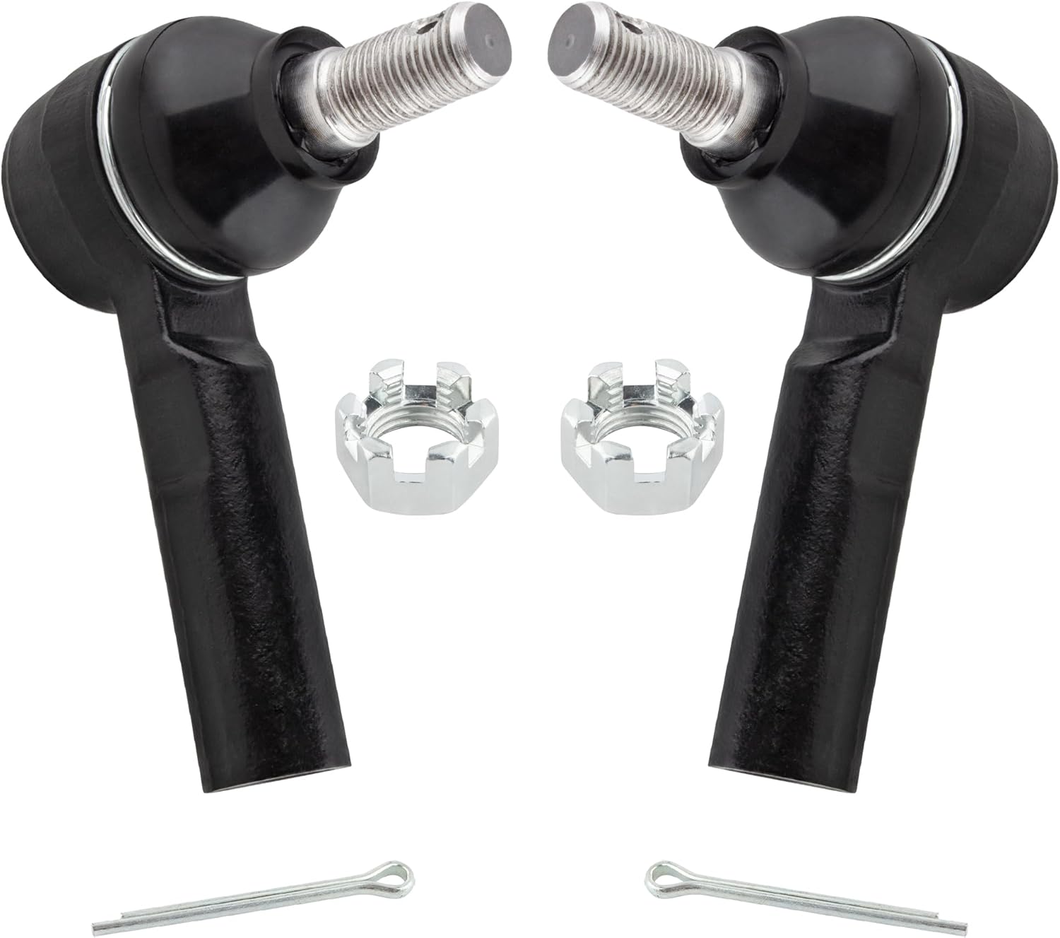 6Pcs Suspension Kit Front Outer Tie Rod Ends + Front Lower Ball Joints + Upper Ball Joints Kit Fit For Toyota Tacoma 2005-2015 (2WD; Base & X-Runner) Replace# K80827 K80811 ES80941