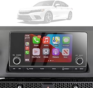 LUWU Screen Protector Foils for 2022 2023 Hnoda Civic Accessories Infotainment Display PET Plastic Anti-Scratch Navigation Center Control Touchscreen Protective Film (7-Inch Plastic) x2PCS