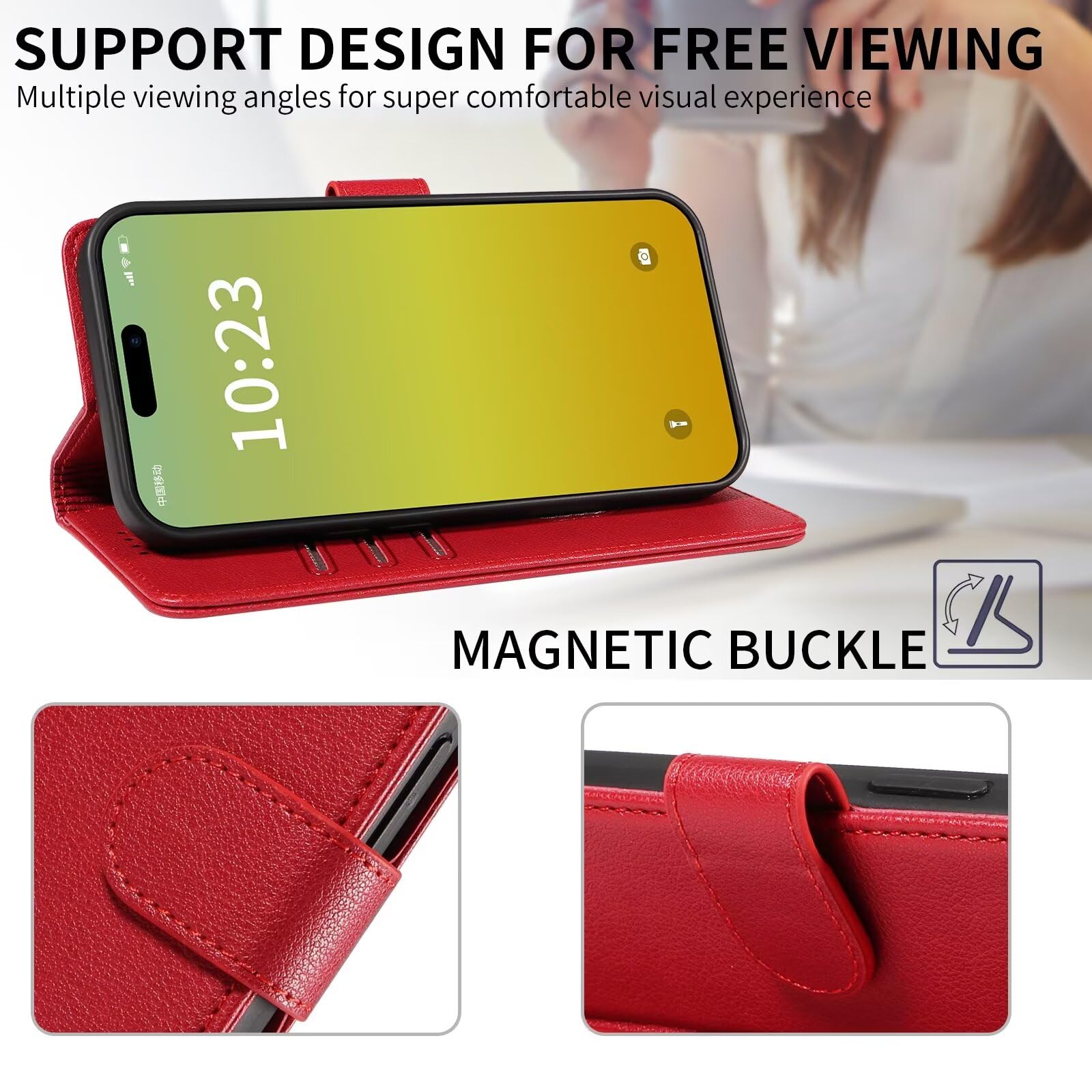 Cover per Vivo Y33s 4G Custodia Portafoglio[Blocco RFID]Premium Pelle PU Wallet Case Flip Libro con Porta Carte Slot Supporto Flip Case per Vivo Y33s 4G,Marrone