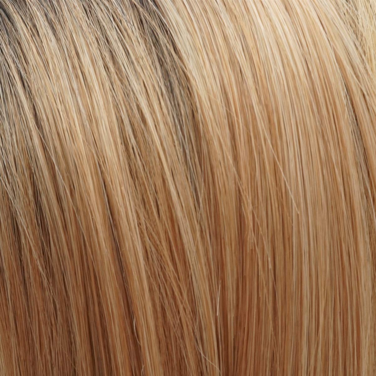 Hair Straight Long 22inch Dark Root Blonde Ombre Wig Heavy Density Realistic Synthetic Lace Front Wig