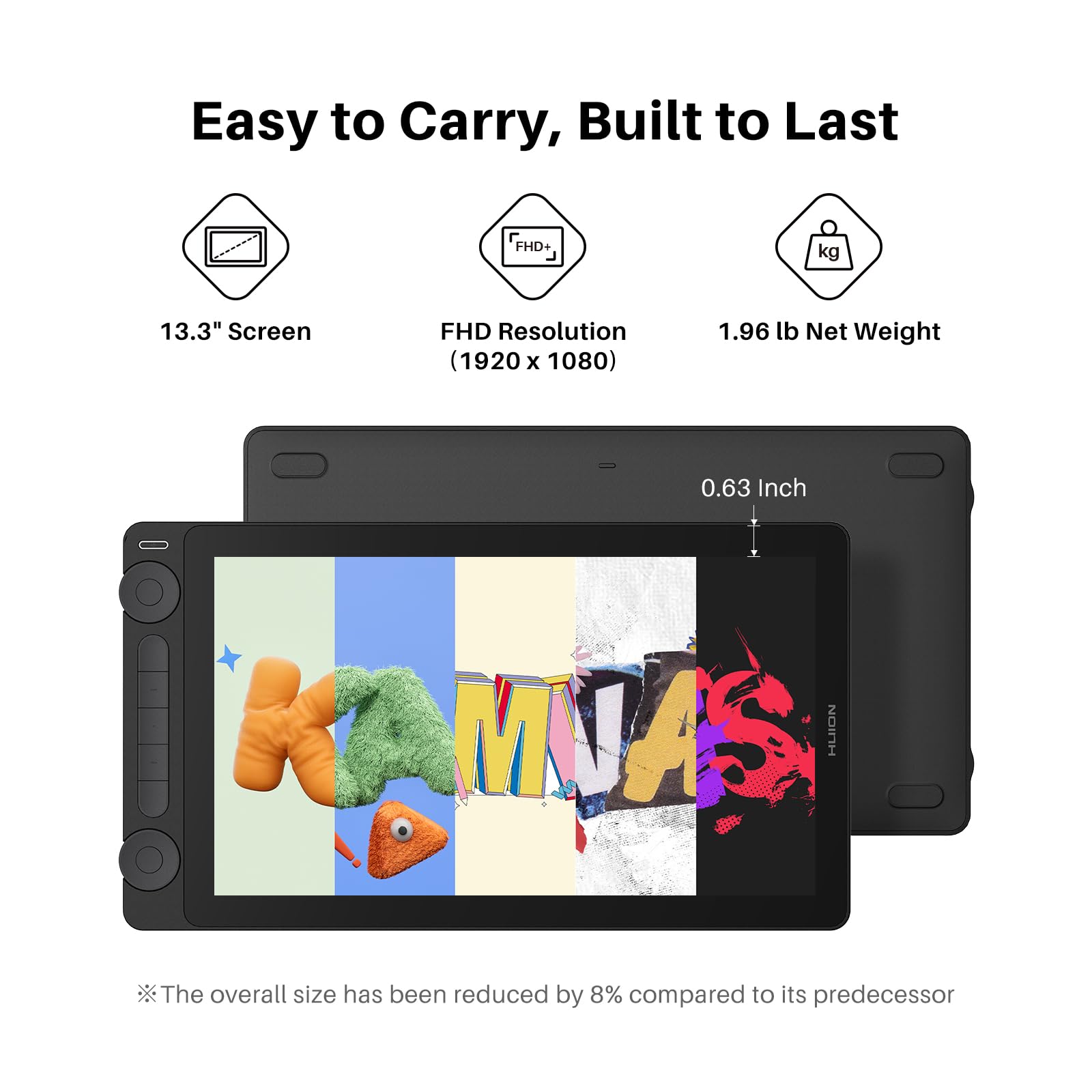 Amazon.com: HUION Kamvas 13 (Gen 3) Drawing Tablet with Screen