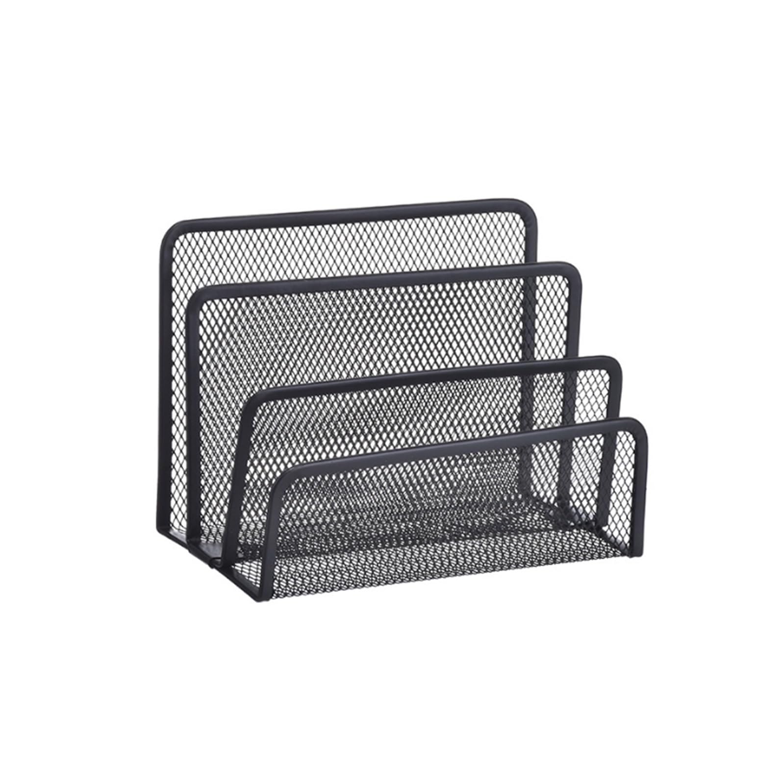 Ptasccne Small Desktop Vertical File Magazine Holder Organizer 3-Tier Upright Magazine Storage Rack for Home Office magazine rack