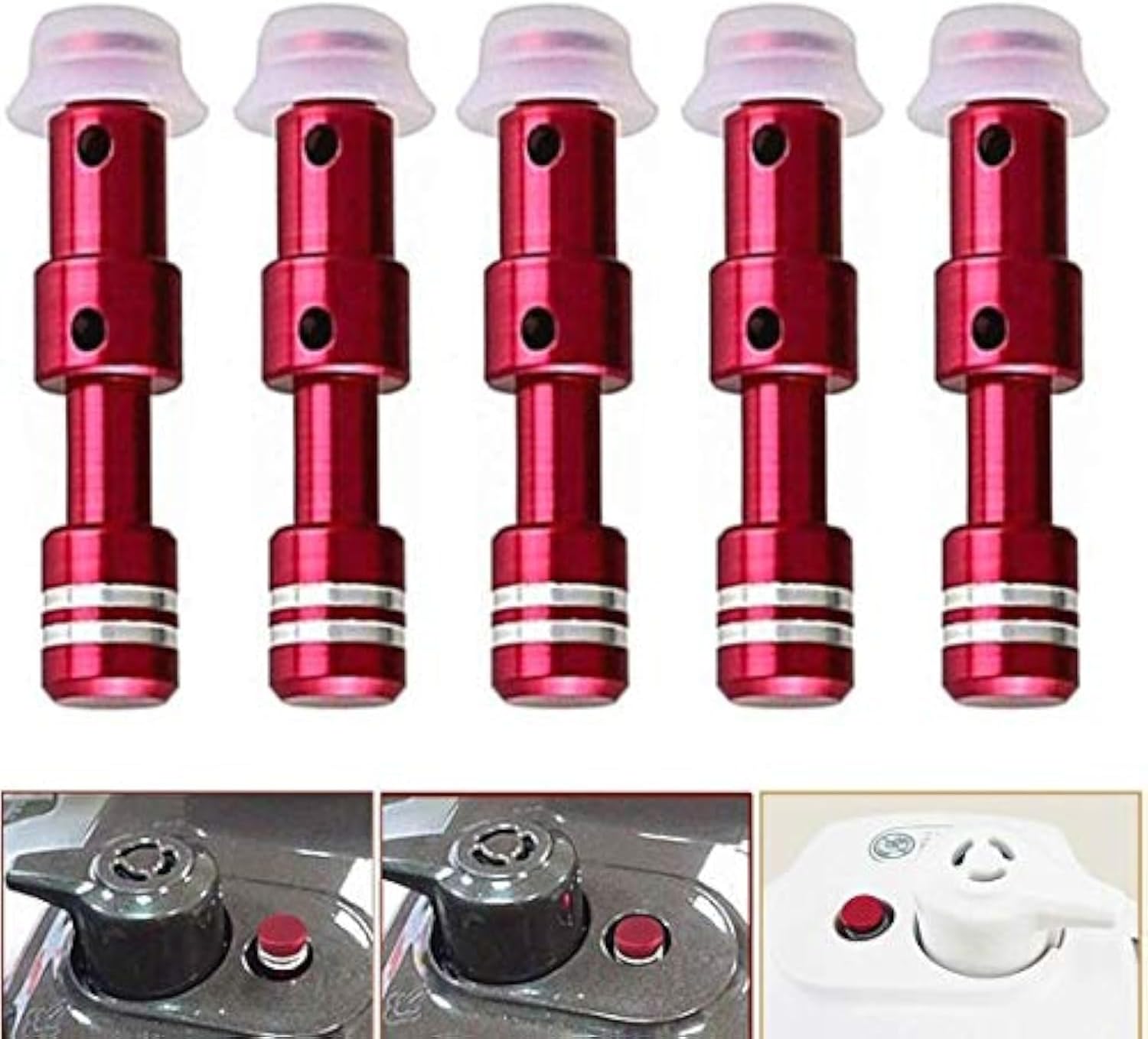 (5個セット) 電気圧力鍋 圧力鍋 部品 ファウェアスチームバルブ シーラーリング 交換用 フローターバルブ
