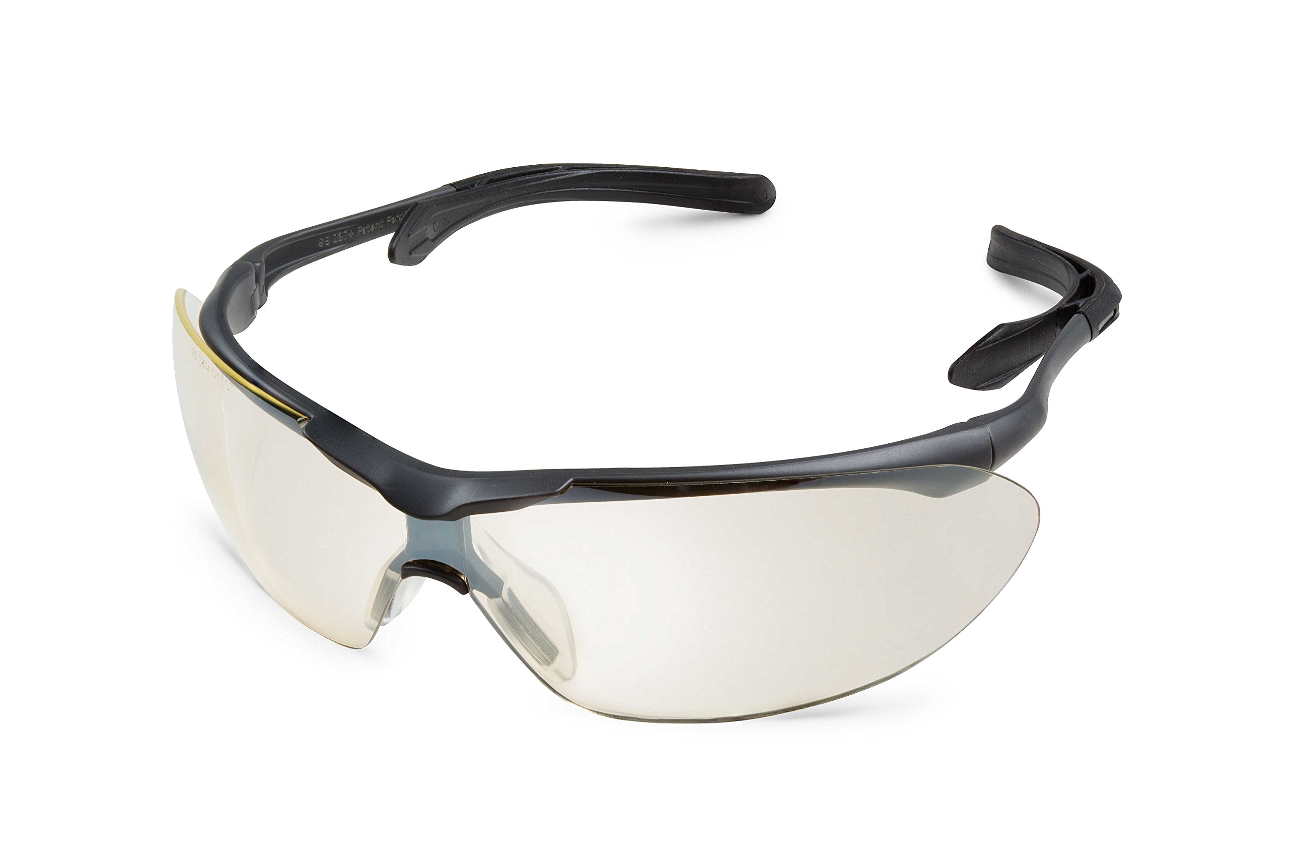 Lunettes de sécurité oculaire Flight rembourrées avec verre transparent miroir