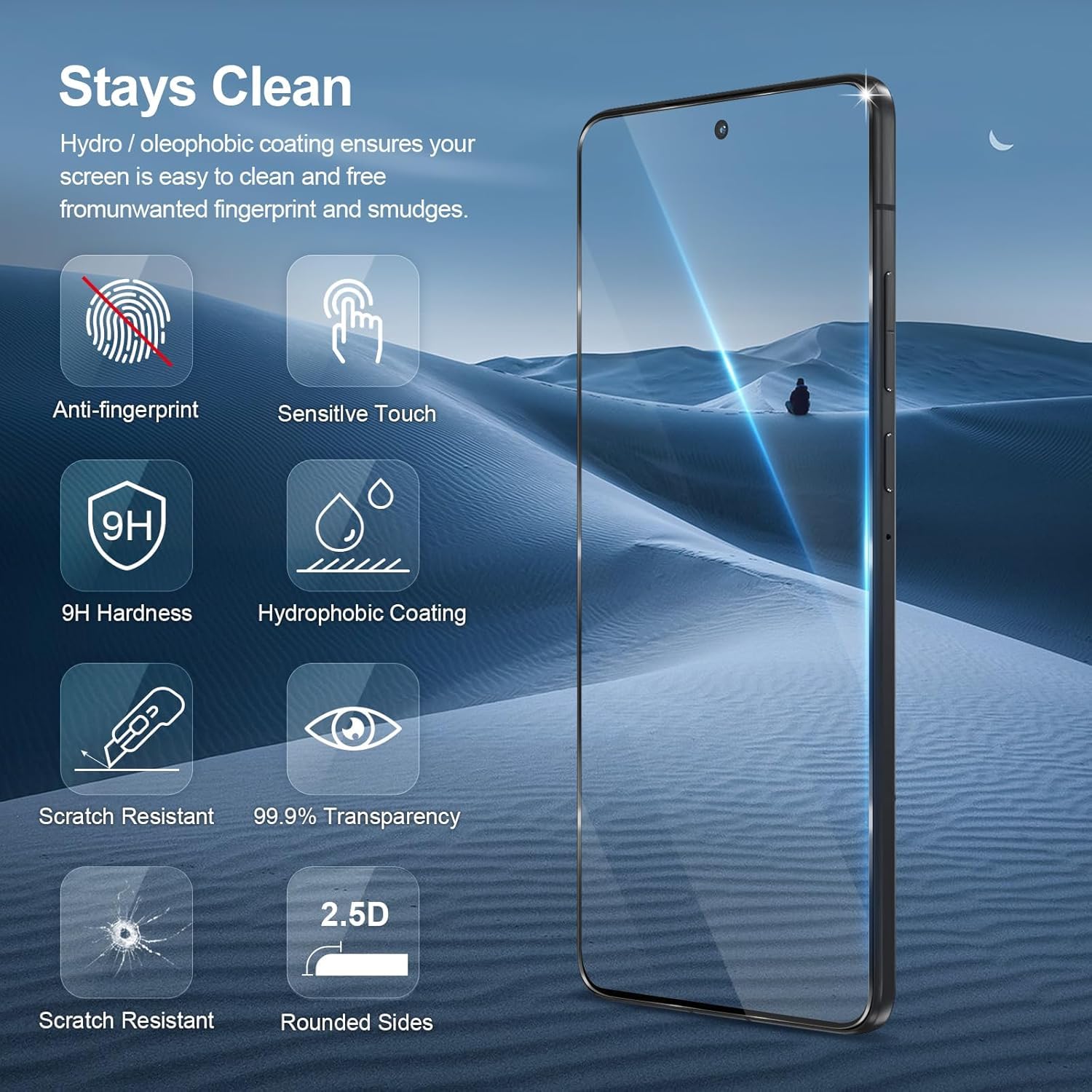OpenTech® Military-Grade Tempered Glass Screen Protector Compatible For Motorola Moto Edge 70 (6.7 inches) With Edge To Edge Coverage And Easy Installation Kit — Amazon image 2