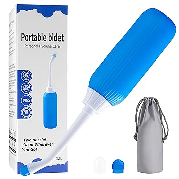 Peri Bottle for Postpartum Perineal Recovery and Cleansing,Feminine Care,Portable Travel Bidet for Women,Men,Baby.17oz(Blue)